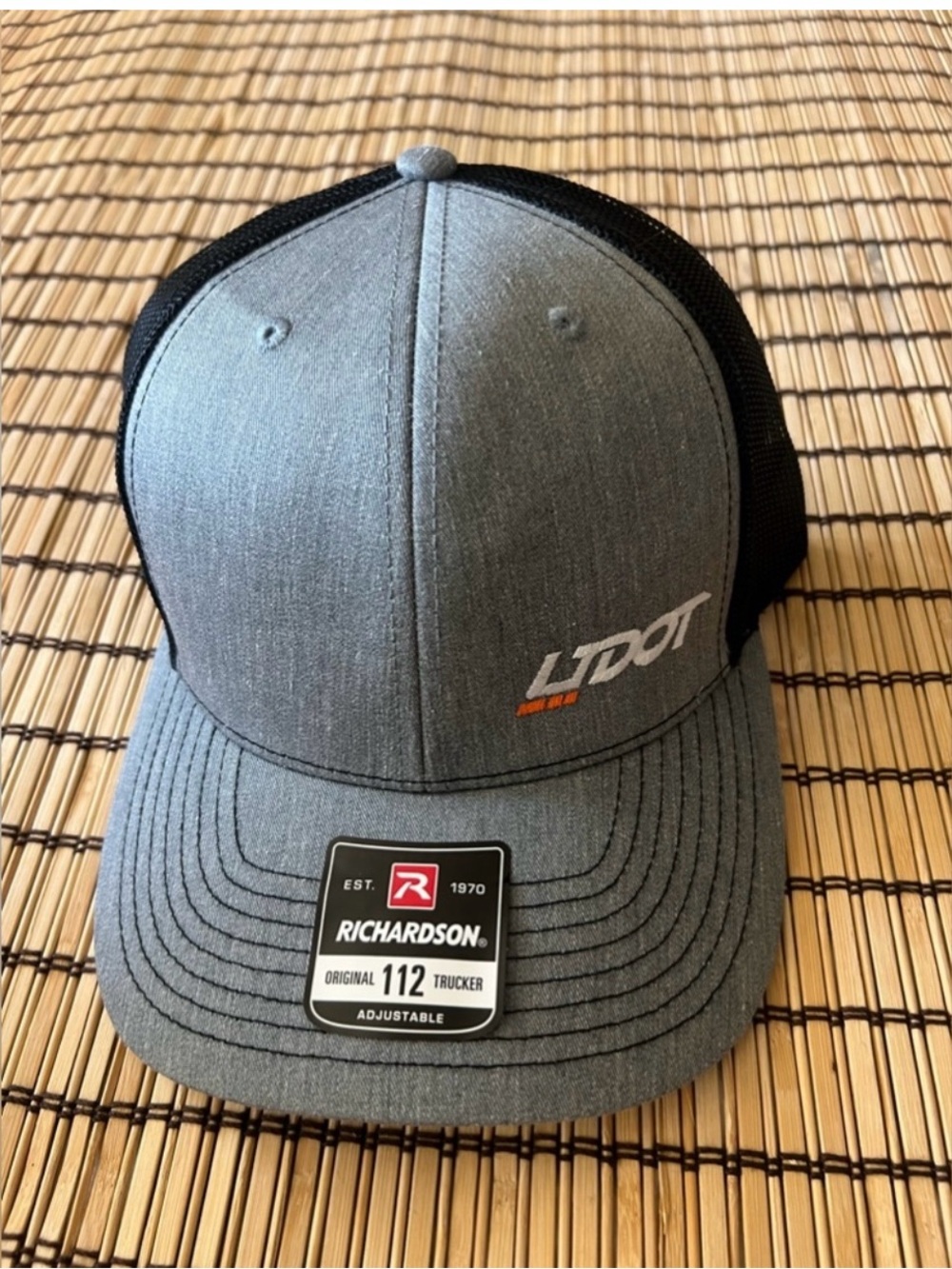 LIDOT Grey & Black Trucker Hat by Richardson